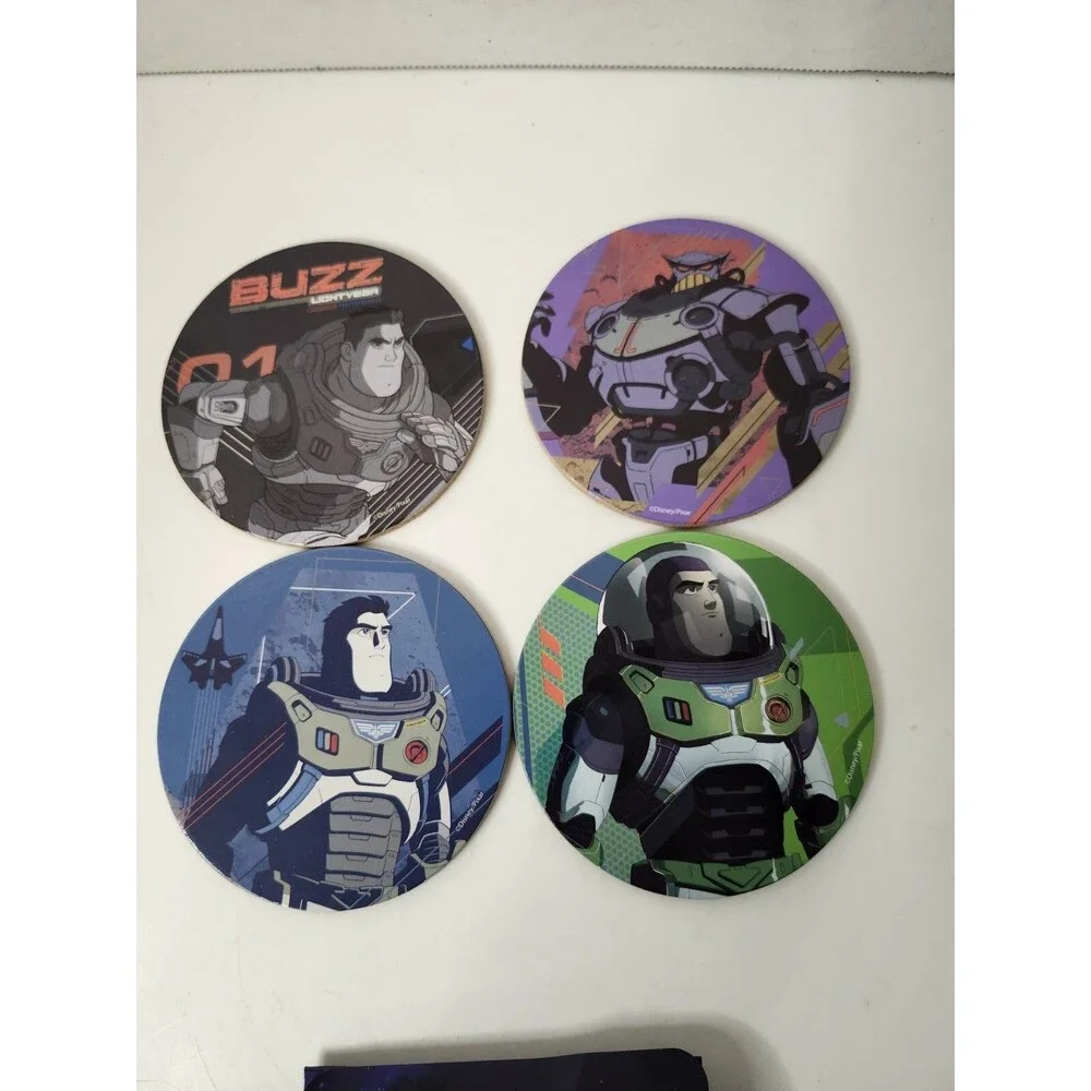 Buzz Lightyear Coasters Disney/Pixar  ~ 4 Coasters New In Box